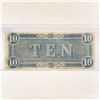 Image 2 : 1864 $10 Ten Dollar Confederate Note