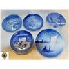 Image 1 : 5 ROYAL COPENHAGEN PLATES