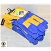 3X GENERAL PURPOSE BLUE GLOVES (NEW)