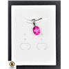 Image 1 : #178-NATURAL PINK TOPAZ 7.1 X 9MM  PENDANT