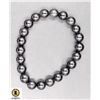Image 1 : #288-NATURAL FIRE  BLACK OBSIDAN BRACELET 8MM/7.5"