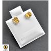 Image 1 : #213-NATURAL GOLDENT CITRINE 4 X5 STUD EARRINGS