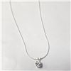 Image 2 : BZ1254-42 SILVER CUBIC ZIRCONIA 16" NECKLACE