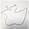 Image 3 : BZ1254-39 SILVER CUBAN LINK CHAIN 16" NECKLACE