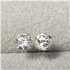 Image 1 : BZ1254-23 14K YELLOW GOLD CZ EARRINGS