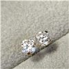 Image 2 : BZ1254-23 14K YELLOW GOLD CZ EARRINGS