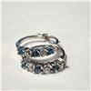 Image 1 : BZ1254-16 SILVER BLUE TOPAZ EARRINGS