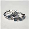 Image 2 : BZ1254-16 SILVER BLUE TOPAZ EARRINGS