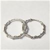 Image 1 : BZ1254-41 SILVER HOOP EARRINGS