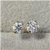 Image 1 : BZ1254-36 14K YELLOW GOLD CUBIC ZIRCONIA EARRINGS