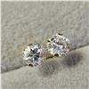 Image 2 : BZ1254-36 14K YELLOW GOLD CUBIC ZIRCONIA EARRINGS