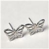 Image 2 : BZ1254-46 SILVER BUTTERFLY EARRINGS