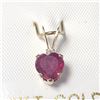 Image 1 : BZ1254-12 10K YELLOW GOLD RUBY / DIAMOND PENDANT