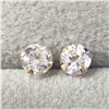 Image 1 : BZ1254-5 14K YELLOW GOLD CUBIC ZIRCONIA EARRINGS