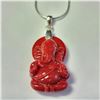 Image 1 : BZ1254-22 SILVER POLYMERIZED CORAL 16" GANESH