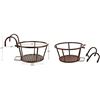Image 2 : NEW SET OF 3 NILICAN HANGING RAIL PLANTERS, BROWN