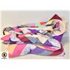 Image 1 : DOUBLE WIDE PATCHWORK QUILT=ESTATE