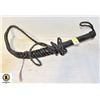 Image 1 : THICK BLACK LEATHER BULL WHIP-ESTATE