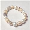 Image 1 : BZ1204-80 FRESH WATER PEARL FLEXIBLE BRACELET