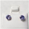 Image 1 : BZ1204-66 10K TANZANITE & PEARL 2IN1 EARRINGS