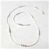 Image 1 : BZ1204-86  SILVER 16" NECKLACE