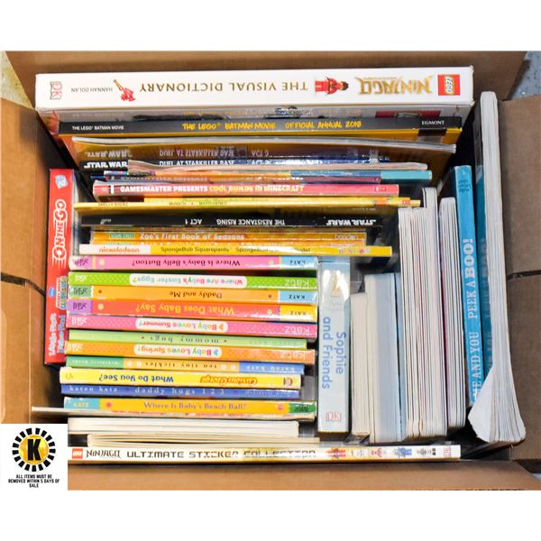 LARGE BOX OF CHILDRENS BOOKS