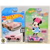 Image 1 : 2 PINK HOT WHEELS CARS MINNIE MOUSE