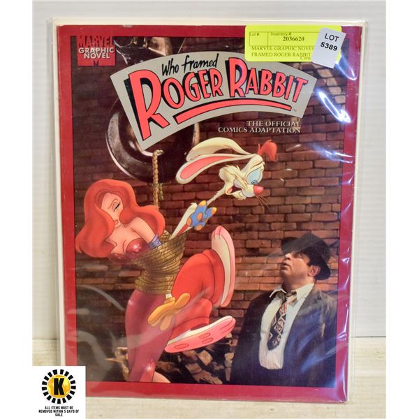 MARVEL GRAPHIC NOVEL WHO FRAMED ROGER RABBIT COMIC