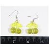 Image 1 : NEW YELLOW CHERRY THEME DROP EARRINGS