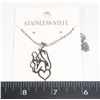 Image 1 : NEW STAINLESS STEEL MAMA AND BABY PENDANT & CHAIN