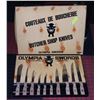 Image 1 : BUTCHER SHOP KNIVES OLYMPIA SWORDS 10 KNIVES NEW