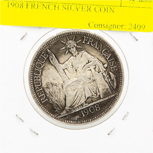 1908 FRENCH SILVER COIN