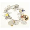 Image 1 : CHARM BRACELET WITH MOSTLY 1980'S CHARMS