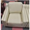 Image 2 : NEW GENUINE BEIGE LEATHER SOFA AND CHAIR