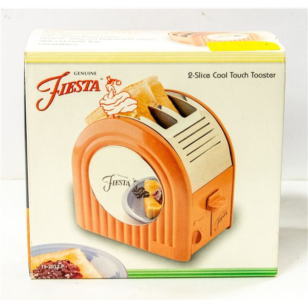 FIESTA TOASTER IN ORIGINAL BOX - TESTED AND WORKIN