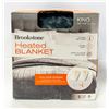 Image 1 : BROOK STONE SIZE: KING 90 X 100 HEATED BLANKET