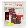 Image 1 : BROOK STONE HEATED THROW 50 IN X 60 IN