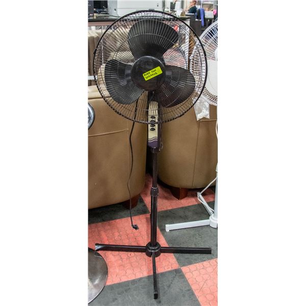 BLACK OSCILATING FLOOR FAN