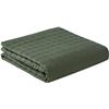 Image 1 : NEW YNM WEIGHTED BLANKET 15LBS TWIN SIZE GREEN IN