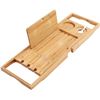 Image 1 : NEW REPACKED BAMBOO BATHTUB CADDY TRAY