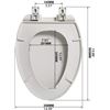 Image 2 : NEW REPACK DALMO ELONGATED SLOW CLOSE TOILET SEAT