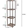 Image 2 : BRAND NEW 4 TIER WOODEN PLANT STAND WITH HARDWARE