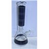 Image 1 : 14" BLACK CHECKERED BEAKER BONG WITH BOWL