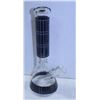 Image 1 : 14" BLACK CHECKERED BEAKER BONG WITH BOWL