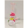 Image 1 : NEW 11" PINK SNOWMAN BONG WITH BOWL