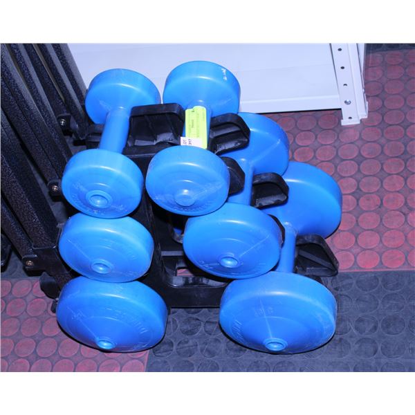 6PC WEIGHT SET 2.5/5/10LBS