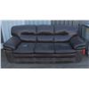 Image 1 : OUTSIDE LEATHERETTE BROWN SOFA