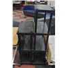 Image 1 : TWO 23" X 12" BLACK RESIN POLY RACKS