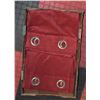 Image 1 : SET OF 2 RED PLUSH THICK CURTAIN PANELS