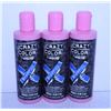 Image 1 : 3 BOTTLES 250 mL  SEMI PERMANENT COLOR SHAMPOO BLU